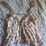 Wild Fable Cherry Patterned Cream Camisole Photo 0