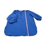 Glam 3/$15  blue blouse with cropped sleeves Photo 1