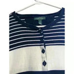 Ralph Lauren LRL Lauren Jean Co.‎  Women Stripe Long Sleeve Shirt Photo 1