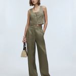 Madewell NWT  Harlow Linen Pants Photo 2
