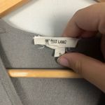 Helmut Lang  Gray Thin Slub V-Neck Sweater Size Small Photo 1