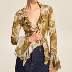 Commense Women's Large Brown Ruffled Modern Vintage Photo 12