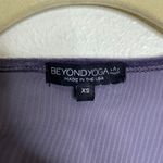 Beyond Yoga NWT Truly Velvet Long Sleeve Crop Top Deep Amethyst Size XS Photo 3