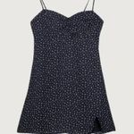 Oak + Fort Navy Blue Floral Printed Mini Dress Photo 1