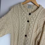 Thomas Keeling Wool Fisherman Sweater Cardigan Sz XL Chunky Hand Knit Photo 10