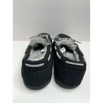 Nordstrom Rack Slippers Womens Size 8 Slip On Black Gray Faux Fur Shoes Photo 6