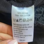 all about eve Black Long Bell Sleeve Wide Neck Crochet Detail Romper Size M Photo 6