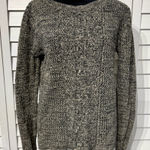 Rubbish Rubish Cable Knit Sweater Gray Size Small Long Sleeve Pullover Photo 0