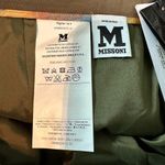 M Missoni Faux Leather Snakeprint Embossed Midi Skirt Olive Green Size 40 US 4 Photo 6