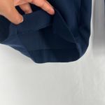 Madewell  Wide Leg Cropped Pants Navy Blue‎ Elastic Waist Pockets Womens Photo 3