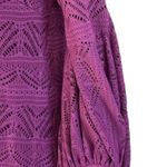 Maeve  By Anthropologie Lace A-Line Knit Bishop Sleeve V-Neck Dress Size XS Photo 4
