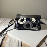 Coach Navy and Silver Wristlet Photo 1