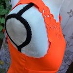 J.Crew laser cut Tangerine preppy textured bodycon dress size XS/00 Orange Photo 4