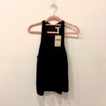 Joie  Sleeveless Scoop Neck Racerback Velvet Tank Top Black Women's Size Small Photo 1