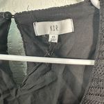 NSR Black Stripe Long Sleeve Round Neckline Midi Dress Size XS NWT Photo 6