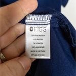 FIGS Navy Blue Catarina One-Pocket Scrub Top Short Sleeve Women's Large Photo 4