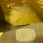 Joy Mangano Womens Bright Yellow Real Leather Tote Bag Purse 12”H X 18”W X 4” Photo 7