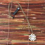 J.Crew  Multi Colored Rhinestone Pendant Necklace Photo 3