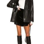 Lovers + Friends NWT Merci mini black skirt velvet Medium Photo 1