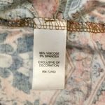 cupio  Multicolored Paisley Print Open V Cut Neck Long Sleeve Top  •Size Medium Photo 7