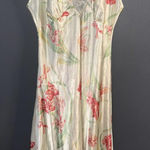 Cacique Floral Satin Chemise Nightgown with Lace Detail Photo 0