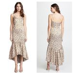 Jill Stuart JILL  BLUSH FLORAL JACQUARD HIGH LOW FORMAL DRESS - SIZE 2 PROM Photo 3