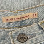 Levi's Levi’s Light Blue Ribcage Straight Ankle Denim Jeans Photo 3