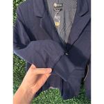 Carbon38 Oversized Scuba Blazer Dark Blue Sz XS NWT Photo 3