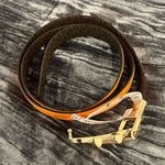 Michael Kors  Gold and Orange Reversal-able Belt Size M Photo 0