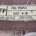  Purple Dyed Cropped Pull-on Jeans Size 26 Free People Purple Denim Photo 6