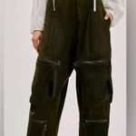 Free People  X Asparagus Waxed Cargo Pants Photo 9