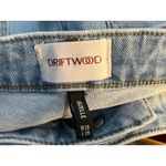 Driftwood  Gizelle Jeans Size 29 High Rise Cropped Floral Embroidered Distressed Photo 7