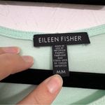 Eileen Fisher  Mint Green Long Sleeve Blouse M Baggy Oversized Lagenlook Casual Photo 4
