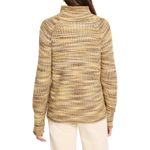Nic+Zoe  Women's‎ Large L Sweater Knit Pullover Cowl Neck Yellow Brown Comfort Photo 1