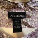 Lane Bryant 2-1 blouse rib knit vest satin polka dot top women’s plus size 26/28 Photo 3