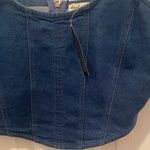 Derek Heart  Navy Blue Denim Tank Top Photo 4