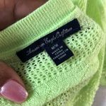 American Eagle  | Neon Green Lightweight Button Cardigan Sweater Photo 5