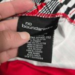 No Boundaries  Y2K Red and Black Striped Halter Top – Retro Bubble Hem Clubwear Photo 5