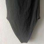 ZARA  Black Ribbed Ruffle Sleeve Bodysuit Size Small Photo 6