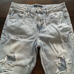 Aeropostale Women Boyfriend Jeans 8 Ripped Distressed Denim Casual Lightweight Blue Photo 4