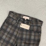 Philosophy NWT  Plaid Pants Women XS Gray Stretch Skinny Preppy Acadamia Photo 1