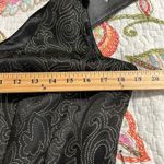 Spense women's 10 black gold metallic v neck sleeveless dress belt bow shoulder Photo 6