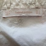 ZARA white beaded flower cotton crop top Photo 7