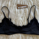 SKIMS Skim Fits Everybody Lace Scoop Bralette Onyx Size Large Photo 0