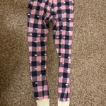 Little Blue House Mama Bear Women’s Sleep Leggings Small Purple Pink Check Bears Photo 2