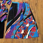 Anthony Sicari 3pc Sweater Top Silky Skirt & Scarf Womens 6 Retro Vintage USA Black Photo 9