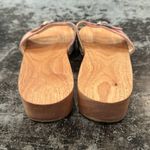 None Pink Floral Wooden Clog Sandals Size 8 Photo 2