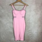 Material Girl Barbiecore Pink Bodycon Party Dress NEW MEDIUM Photo 5