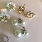 Lot Of 5 Costume Earrings Clip On Clipons Variety Photo 6