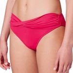 Seafolly New Solid Twist Band Hipster Bikini Swim Bottom Raspberry Pink Photo 0